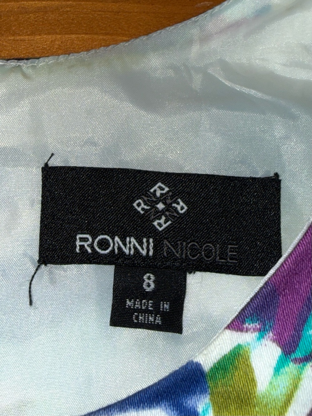 Vintage Ronnie Nicole Sleeveless Floral Fairy Midi Dress 8 Tea party Summer Chic - Picture 7 of 10